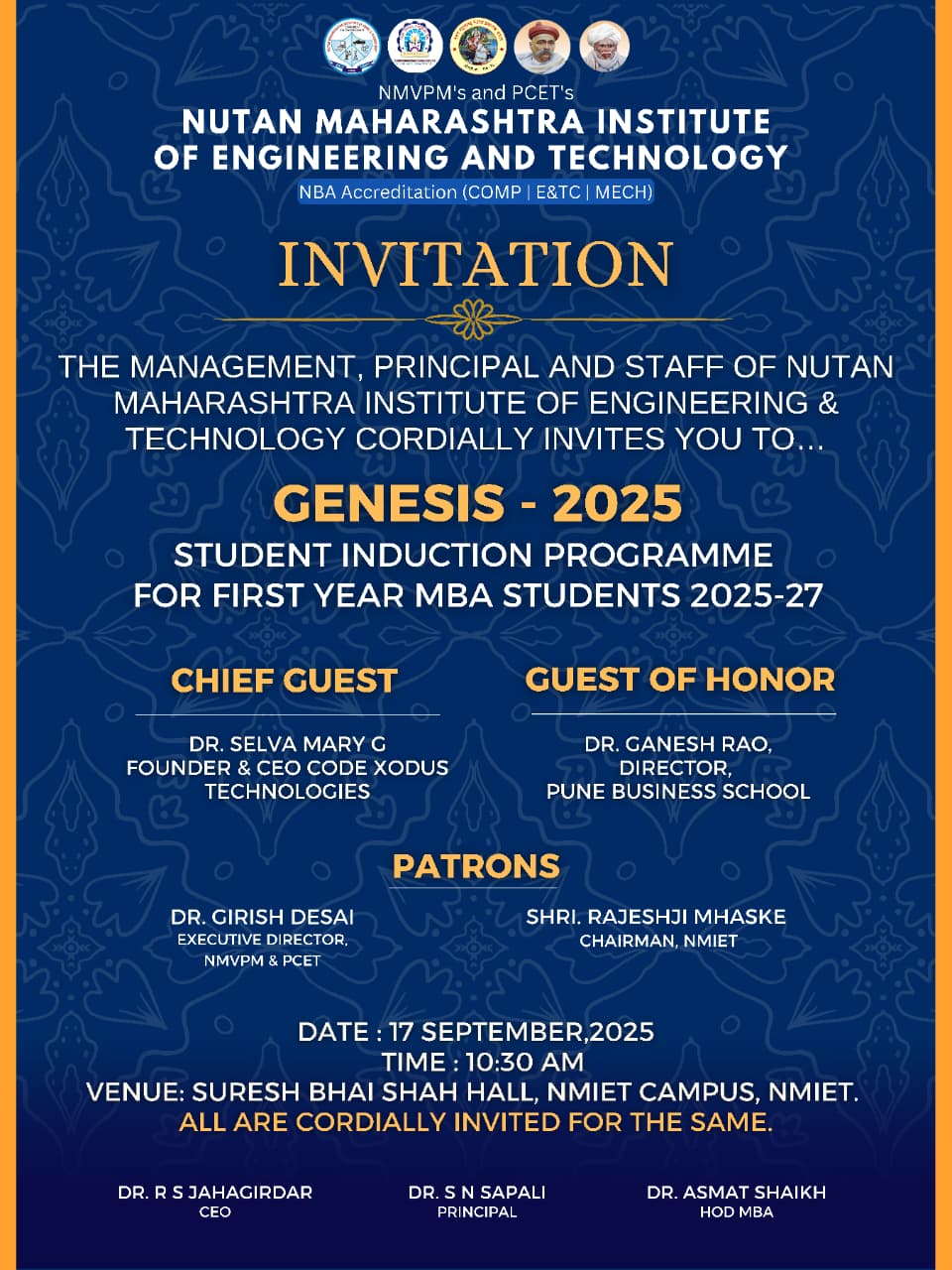 Nmiet Events